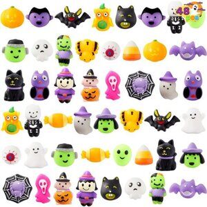 24 Pcs Halloween Mochi Squishy Toys, Halloween Classies Character Squishy